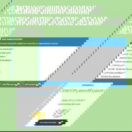 Pemenang Lottery Reward November 2021