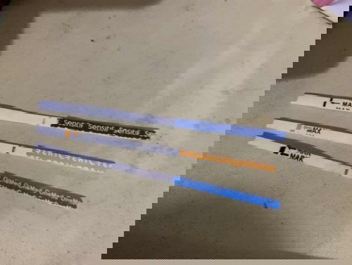 Testpack buram & 1 garis bersih