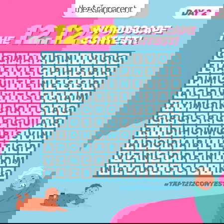 ❗ DAY 2 OF THE 12.12 WORDSCAPE CONTEST!!! OUR THEME FOR THIS PUZZLE IS BABY!! 👶🏻🍼