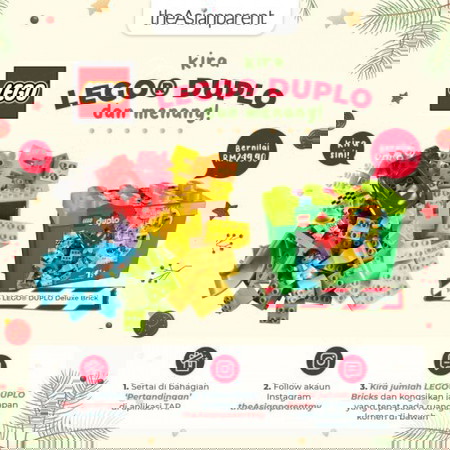 📣 JOM Menang Set Lego Duplo Deluxe Brick!