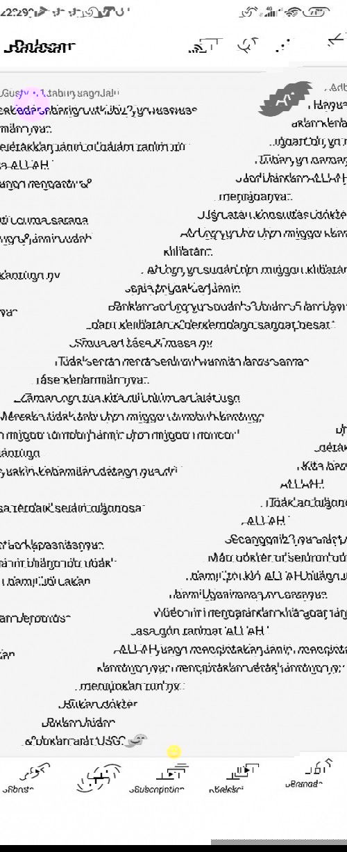 Bunda² ini saya screenshot dari salah satu komentar di YouTube yang membuat hati saya tenang kembali