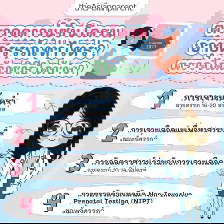 แม่จ๋าตรวจดาวน์ซินโดรมตอนไหนกันคะ? ตรวจกันหรือยังเอ่ย? 🙋♀️