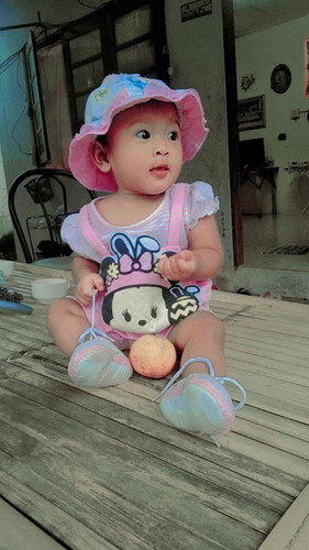 น้อง 9เดือน2วันค่ะน้ำหนัก7โลเองทานนมเสริมค่ะตอนนี้กินเอนฟาเเล็คค่ะน้องทานทุกอย่างค่ะคลอดก่อนกำหนดค่ะ