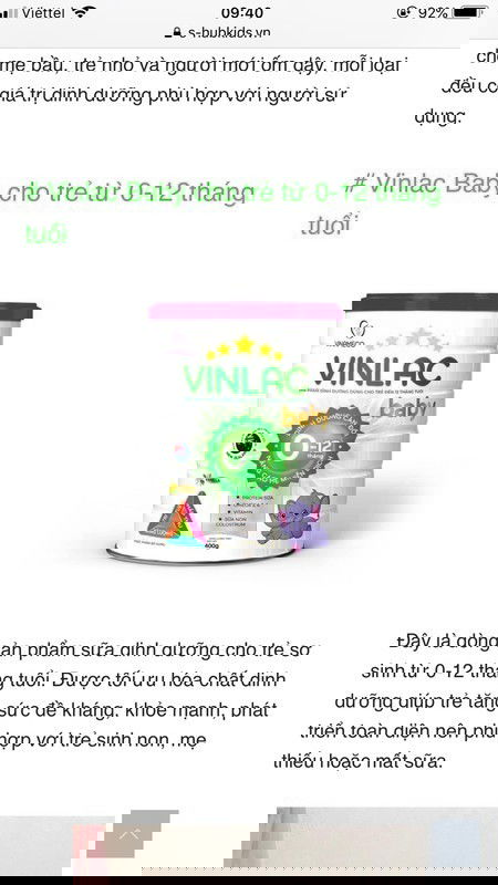 Đã m nào dùng sữa này cho bé chưa ah cho e xin rw vs ạ