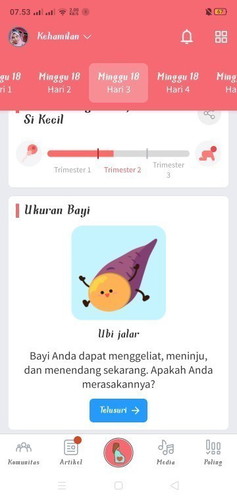 18 minggu belum ngerasain gerakan janin ?