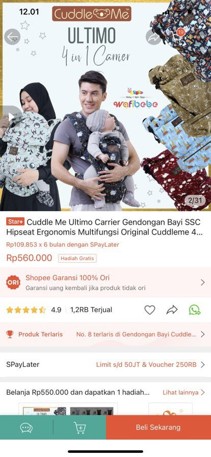 GENDONGAN SCC CUDDLE