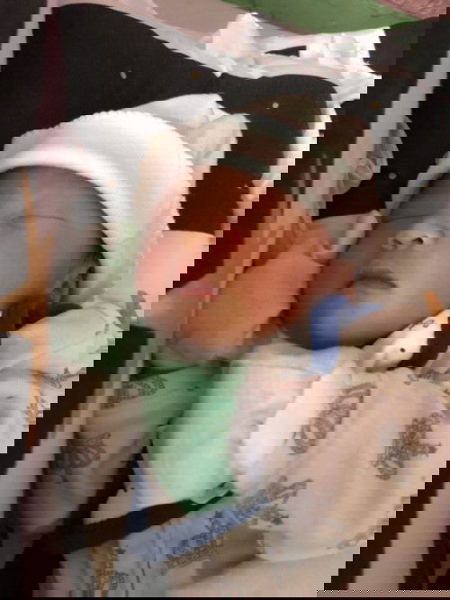 Welcome to the outside world my baby boy! 💙