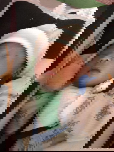 Welcome to the outside world my baby boy! 💙