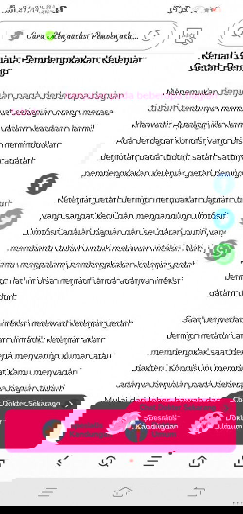 Muncul benjolan di ketiak