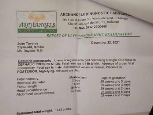Normal po ba ung fetal weight ni baby in 29 weeks po? nagtanong po ako sa midwife that time