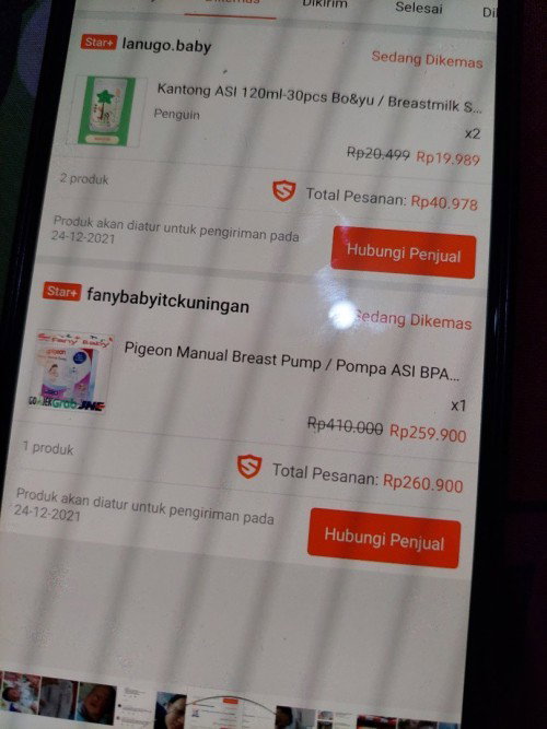 Pompa asi pigeon baru 1x pakai