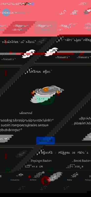 7 hari menjelang persalinan