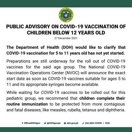 Covid-19 Vaccine for younger kids