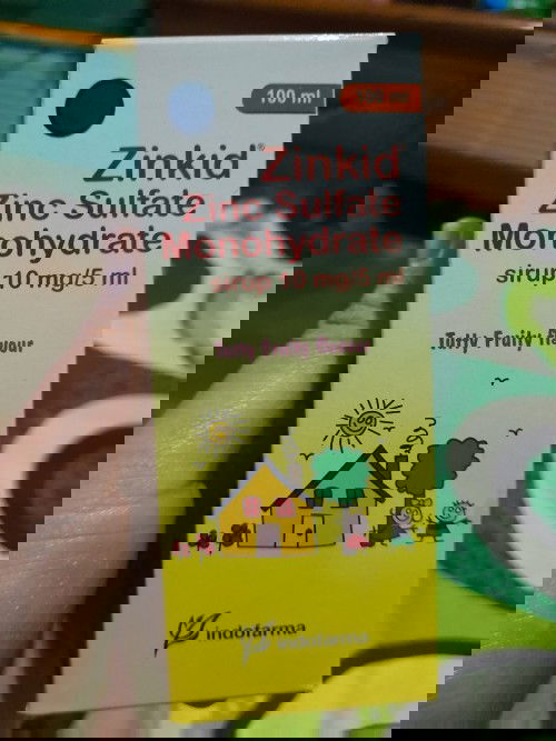 Masa pemakaian zinkid sirup