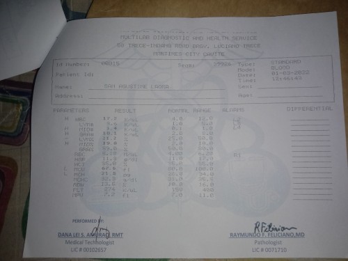 Normal po ba ito ? result ng labratory salamat sa makakasagot