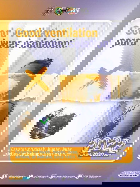 Reminder! Magandang laging may proper ventilation sa bahay para makaiwas sa virus!