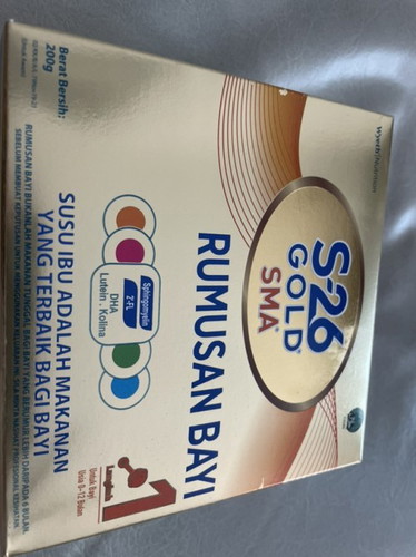 Susu Formula S26 Gold Step 1 (Sample 3 Box)