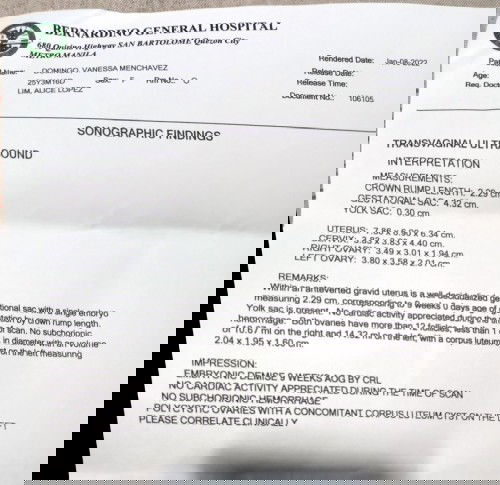 11week pregnancy walang heartbeat sa tsv