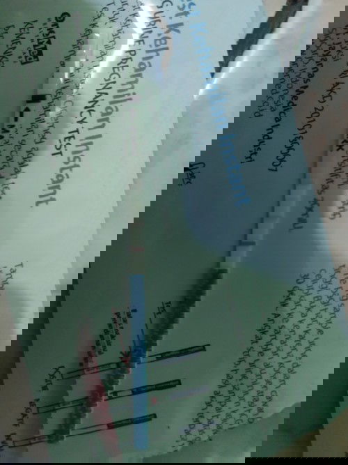 Saya udah telat 8minggu kalau liat aplikasi ini. Dan di tp garis 2 samar