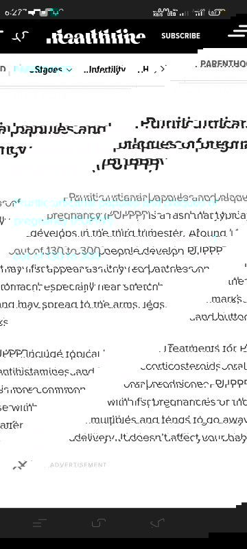 PUPPP in 3rd trimester