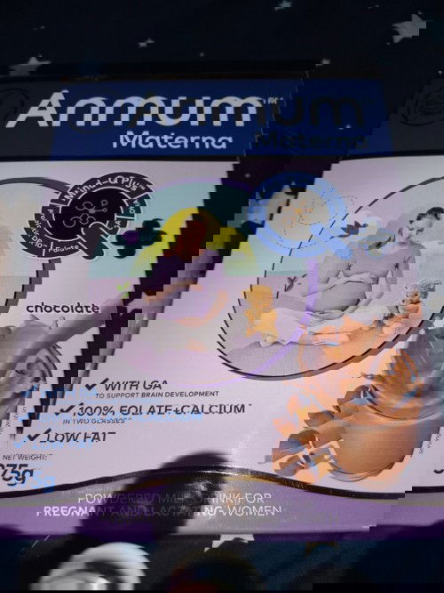 Anmum Materna can help you meet 100% of your pregnancy nutritional needs versus regular milk.