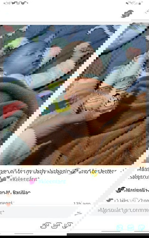 Happy Tummy Massage oil of kleenfant. LINK IN THE COMMENT SECTION BELOW 😊