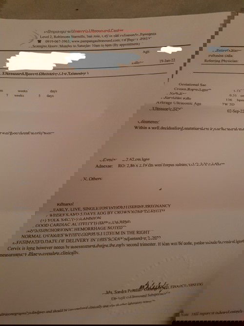ULTRASOUND REPORT