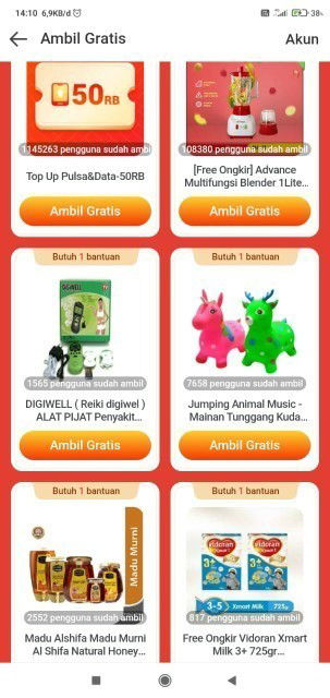 Hadiah gratis