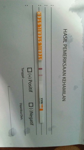 Assalamualaikum Bnda2 Sya baru tlat haid 4 hri Sya teskepck hsil nya garis2 pa ini udh bsa d ktn hml
