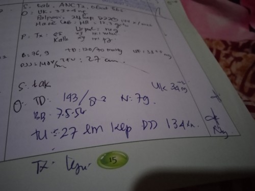 Cara membaca catatan bidan