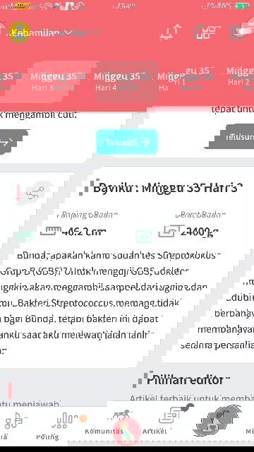 Tes gbs untuk ibu hamil TM 3