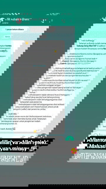 Alhamdulillah menang kontes 🥰