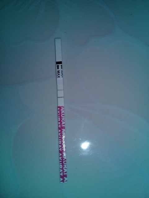 Telat menstruasi 5 hari. Hasil tespek 2 garis . Agak samarApakah hasil ini menandakan positiv hamil?