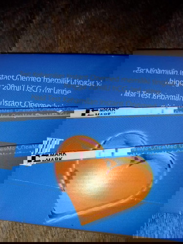 Testpack garis kedua buram