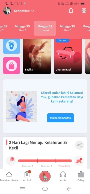 Belum ada tanda2 lahir ya baby