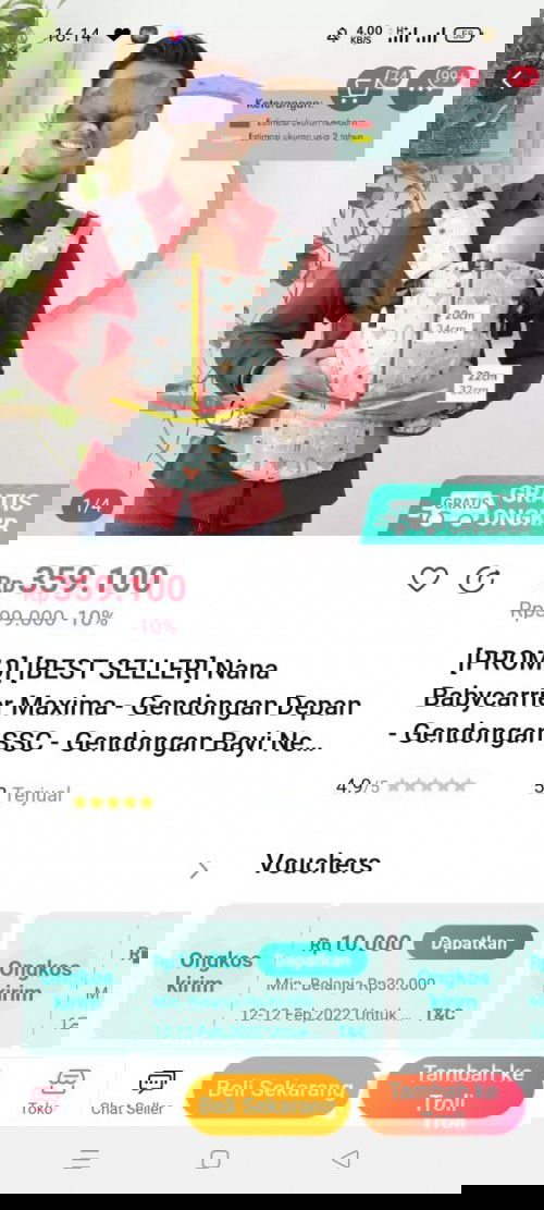 Prelove Nana baby carrier