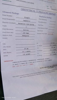 Placenta anterior or law lying