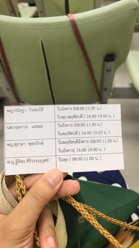สอบถามแม่ๆ ฝากพิเศษ รพ.ชลประทาน เลือกหมอไหนดีคะ  รายชื่อตามรูปแนบมาค่ะ