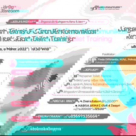 Kelas Intensif tentang Toilet Training