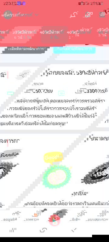 อาการใกล้คลอด