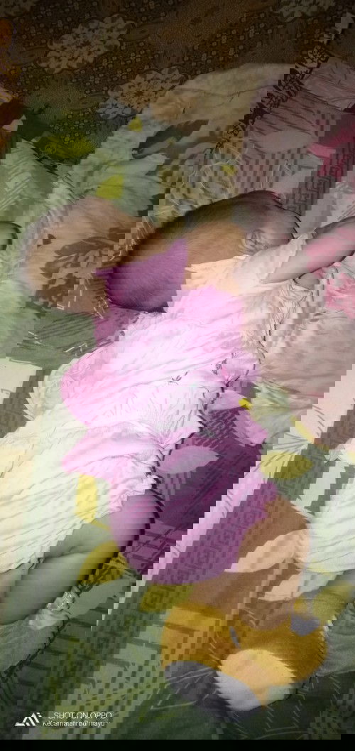 Anak 4bulan Belajar miring2