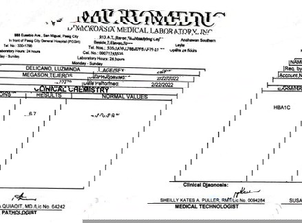 laboratory result