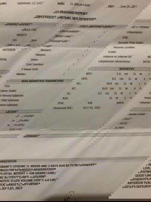 Fetus Height and Weight