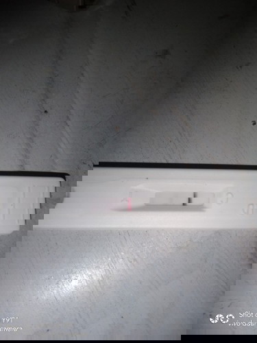 Faint pregnancy test