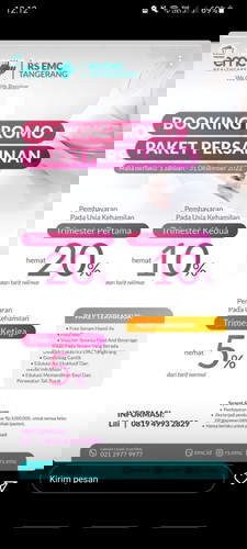 Paket Promo Persalinan di RS EMC tangerang