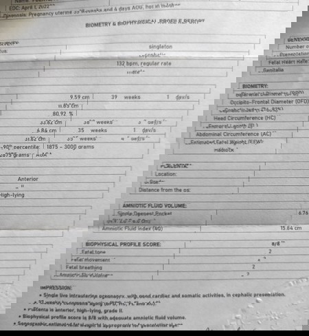 BPD and HC ahead ng 4 weeks