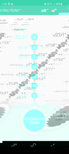39 minggu contraction