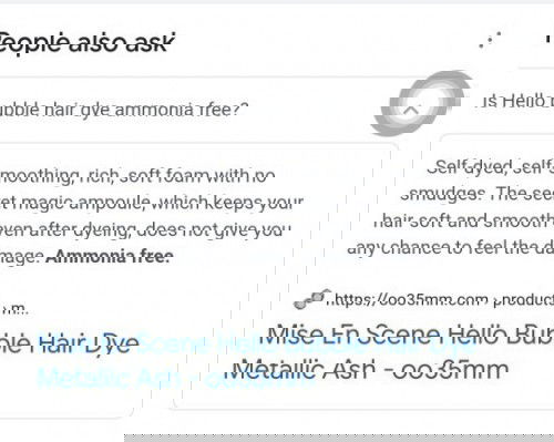 Hello bubble hair color - amonia free