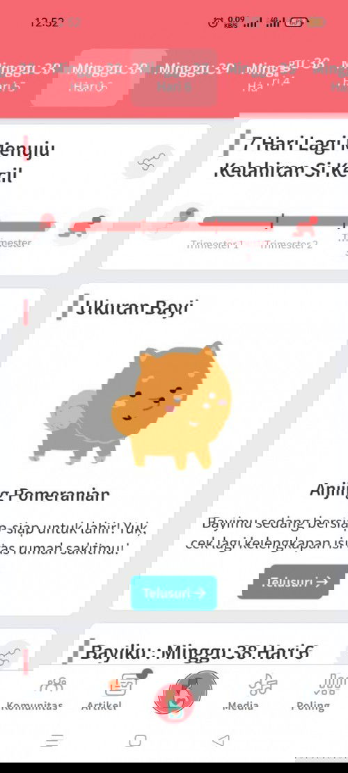 38 week Debay Belum masuk panggul