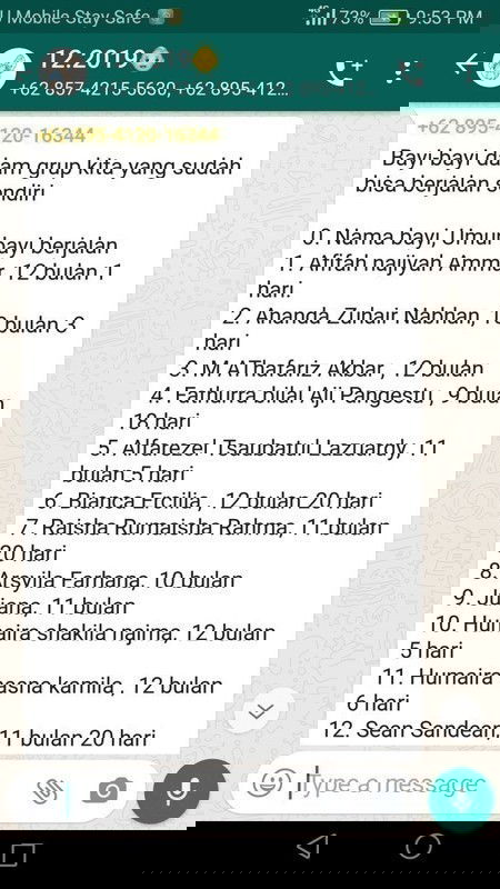 235 bayi berjalan sendiri (pelajaran stimulasi bayi berhasil!)
